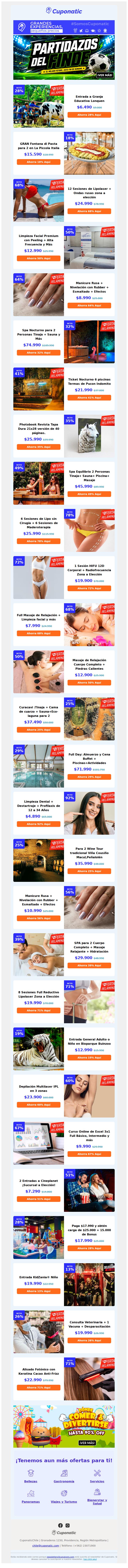 ⚽ ¡No te Quedes fuera de la Jugada! con -7% EXTRA➠ Panoramas, Viajes y más