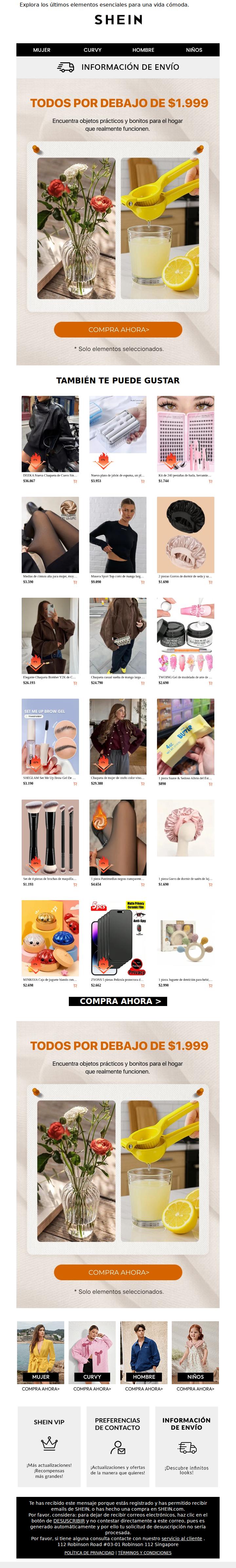🏡Todos por debajo de $1.999 | Nuevos artículos para la comodidad diaria.