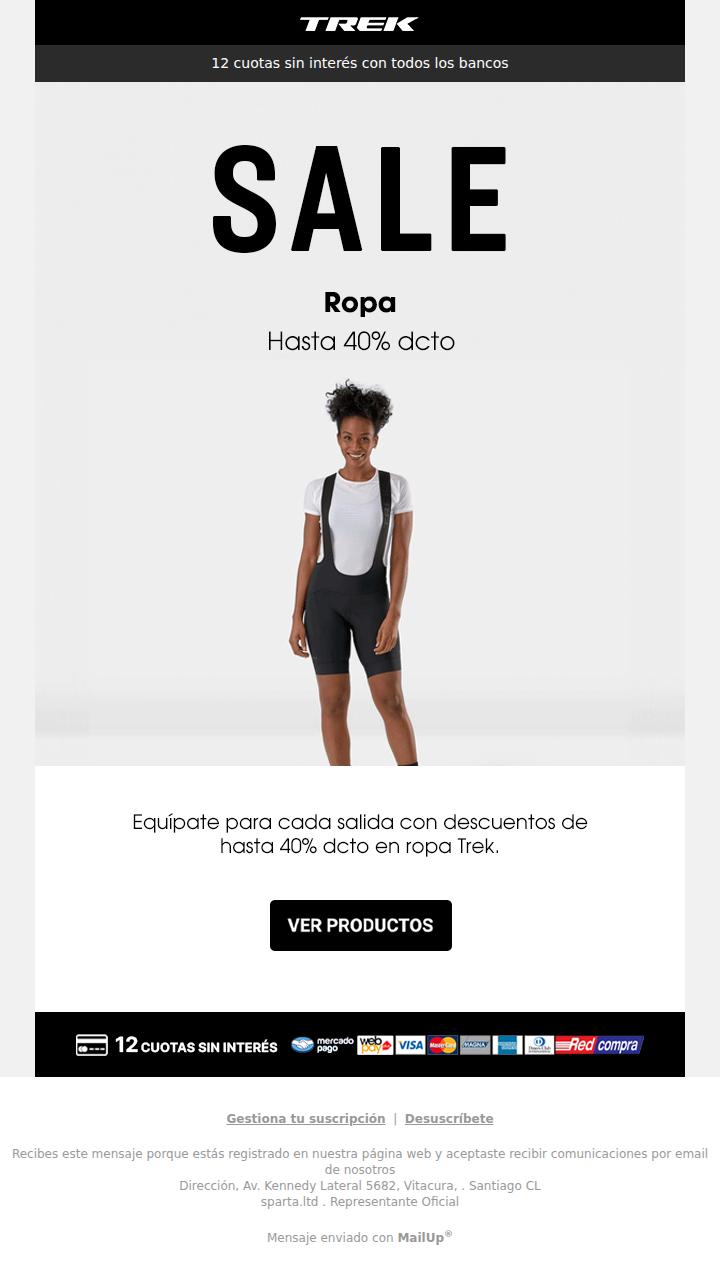 🚴 Ropa Trek en SALE: hasta 40% OFF