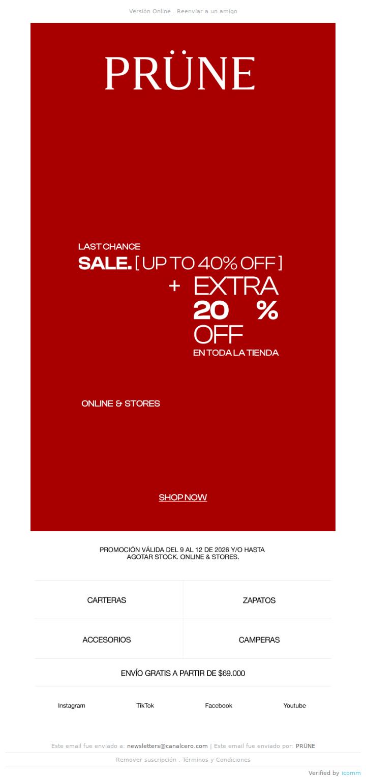 Last chance! 20%Off EXTRA SALE 