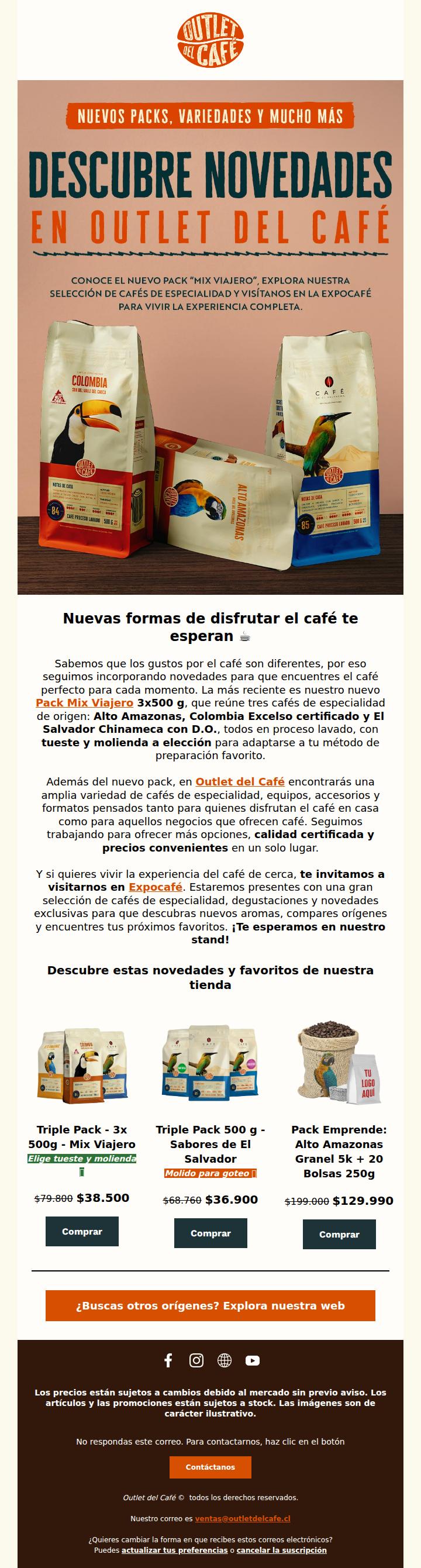 ¡Packs de café que no te podrás perder! ☕