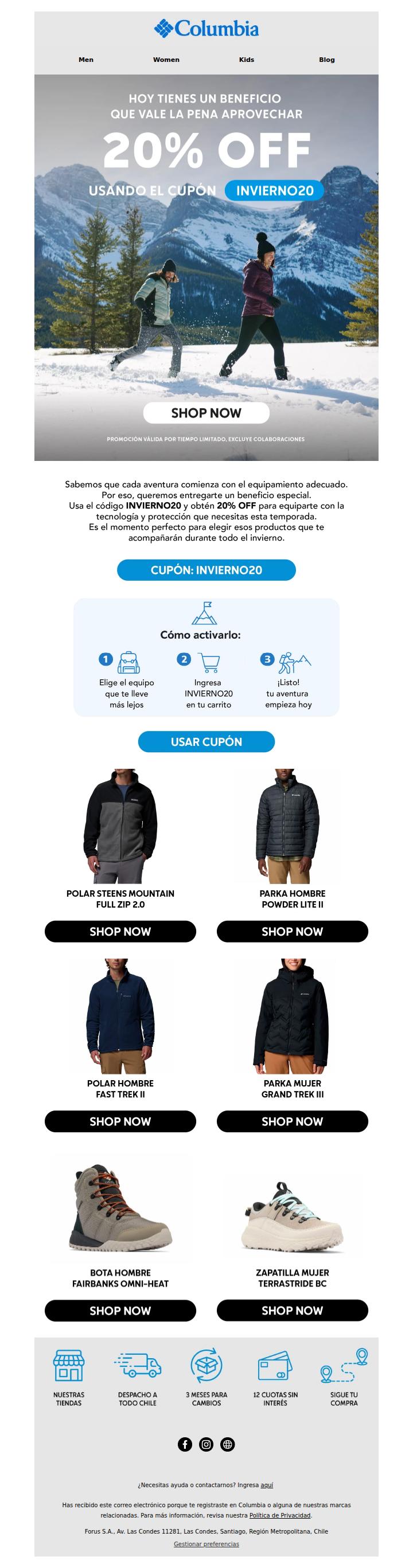 🎁 Un beneficio para disfrutar el invierno