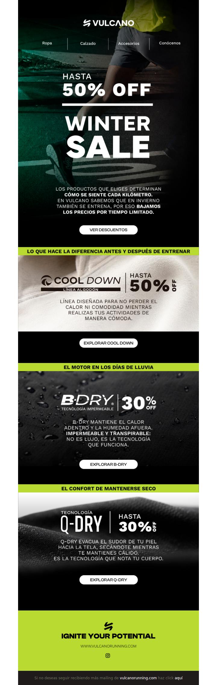 Winter Sale: Hasta 50% en indumentaria técnica