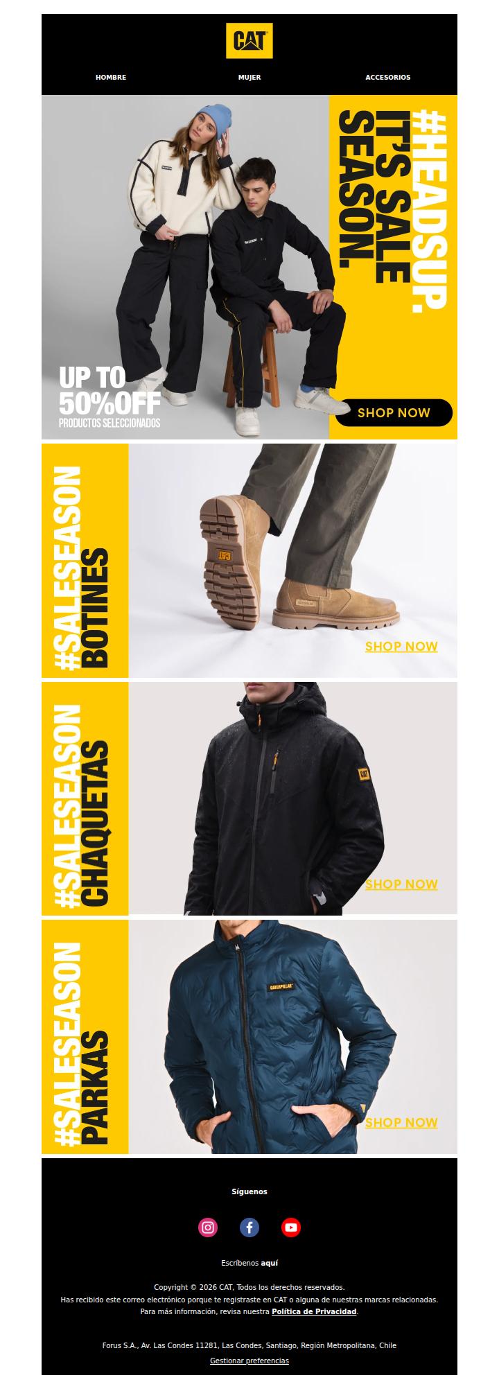 Todo lo que necesitas para el frío tiene hasta 50% OFF 🥶