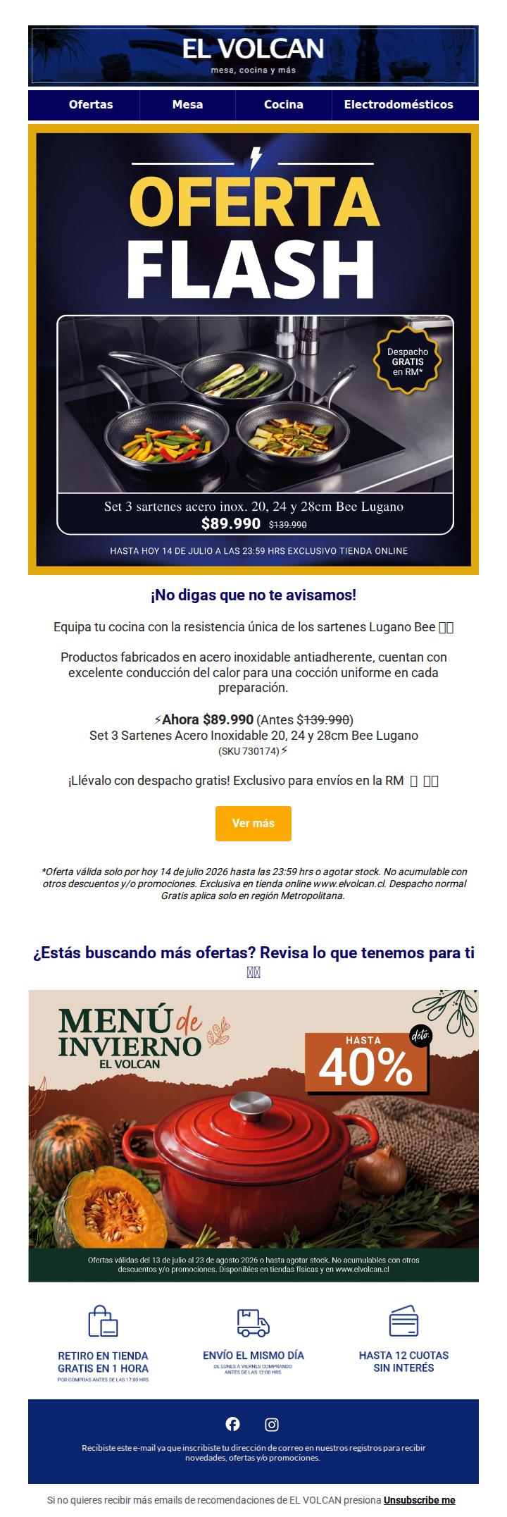 ⚡Oferta Flash⚡ Set 3 Sartenes Lugano Bee 🍳🐝