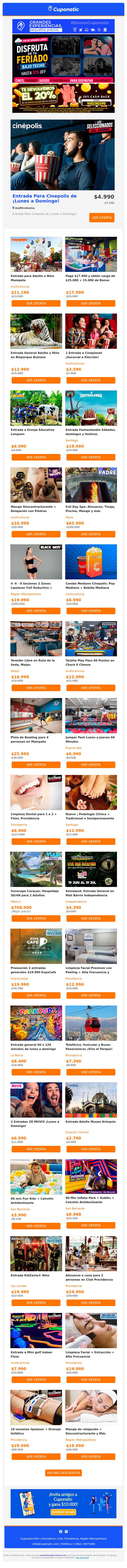 ☁️¡Al Mal Tiempo, Tremendo Panorama!☁️ Cines, Parques + 20% de REGRESO