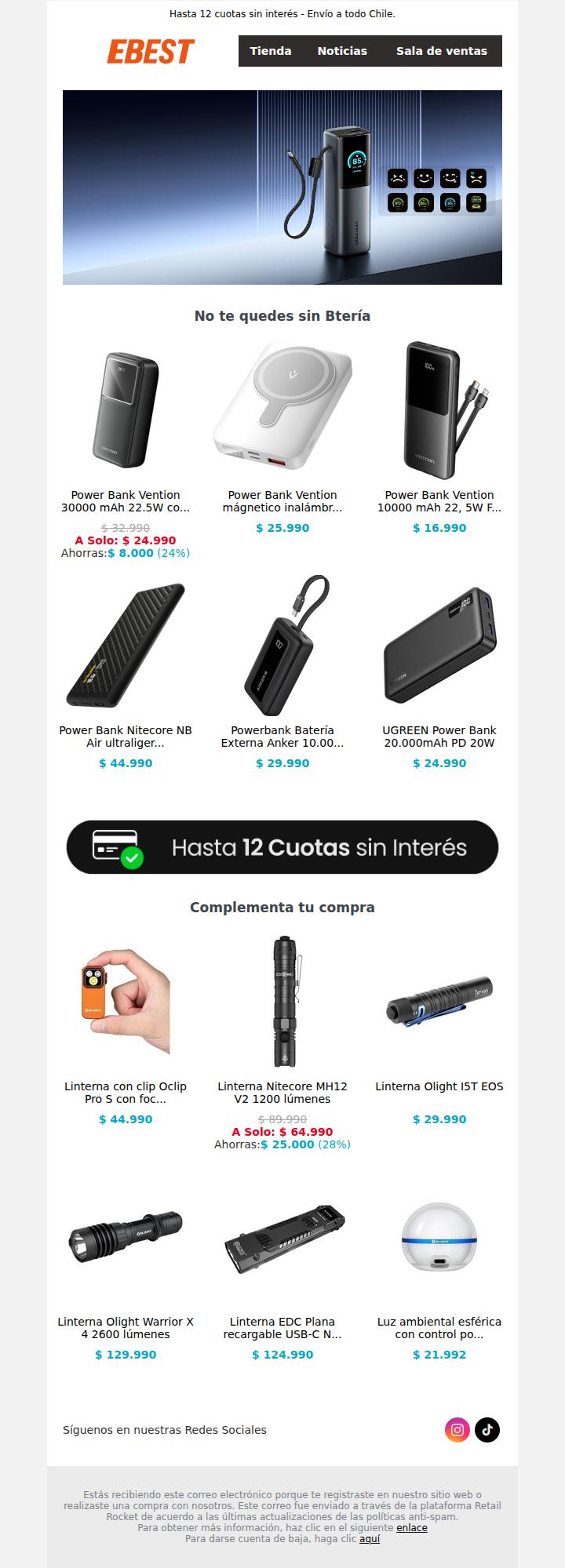 No te quedes sin batería - Powerbanks a excelentes precios
