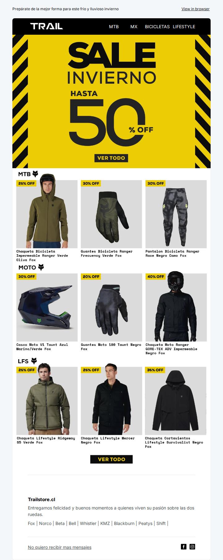 🚨❄️ SALE INVIERNO - HASTA 50% OFF