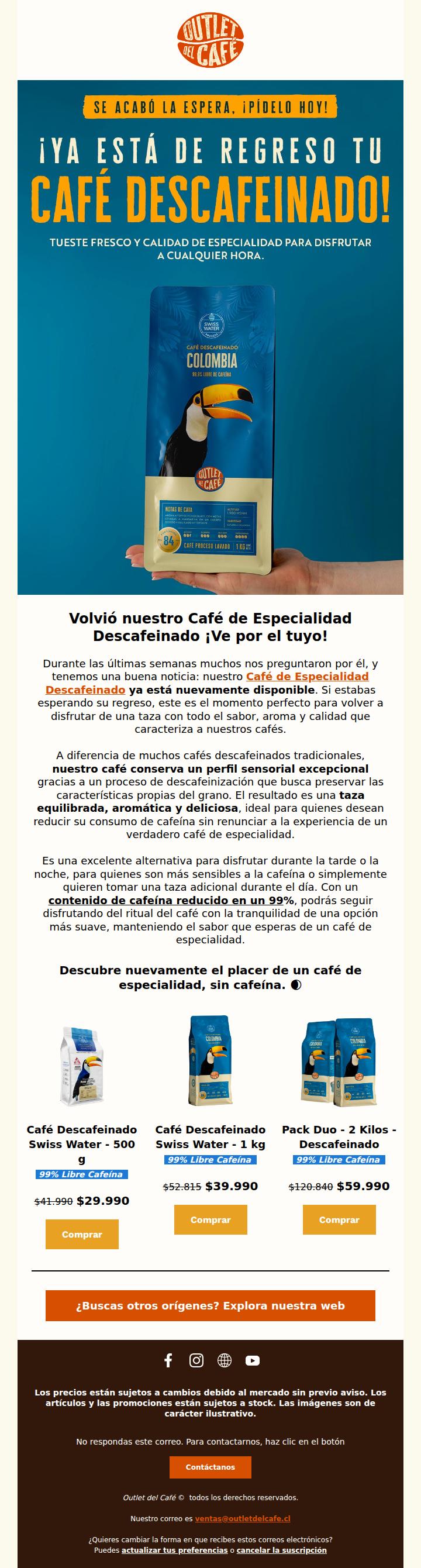 ¡Volvió el Café Descafeinado! ☕🌙