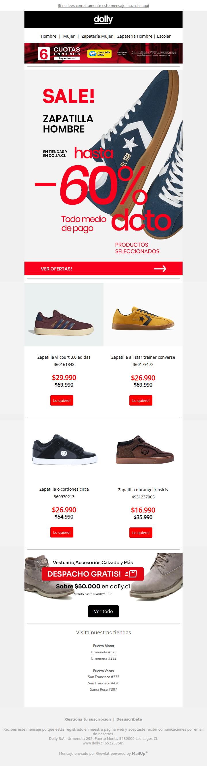 👟 Hasta 60% dcto en zapatillas hombre😎   