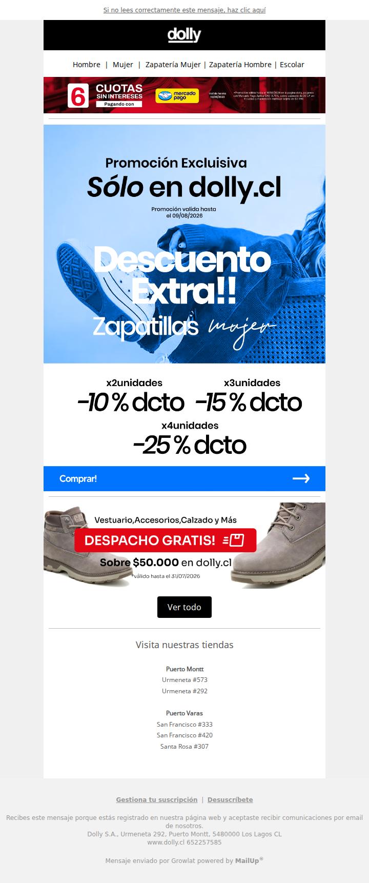 ¡Descuento Extra en Zapatillas Mujer!😎🔥  