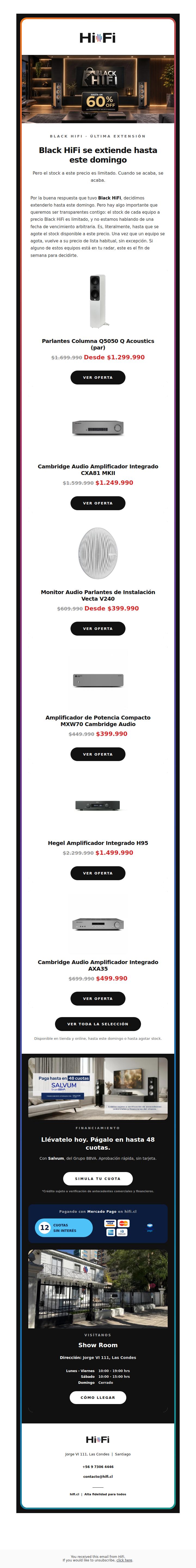 ¿Black HiFi Extendido?